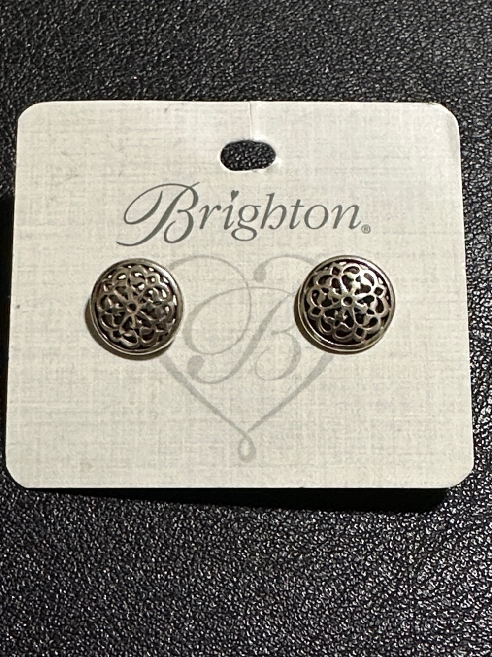 Brighton Ferrar Silver-Plate Button Earrings